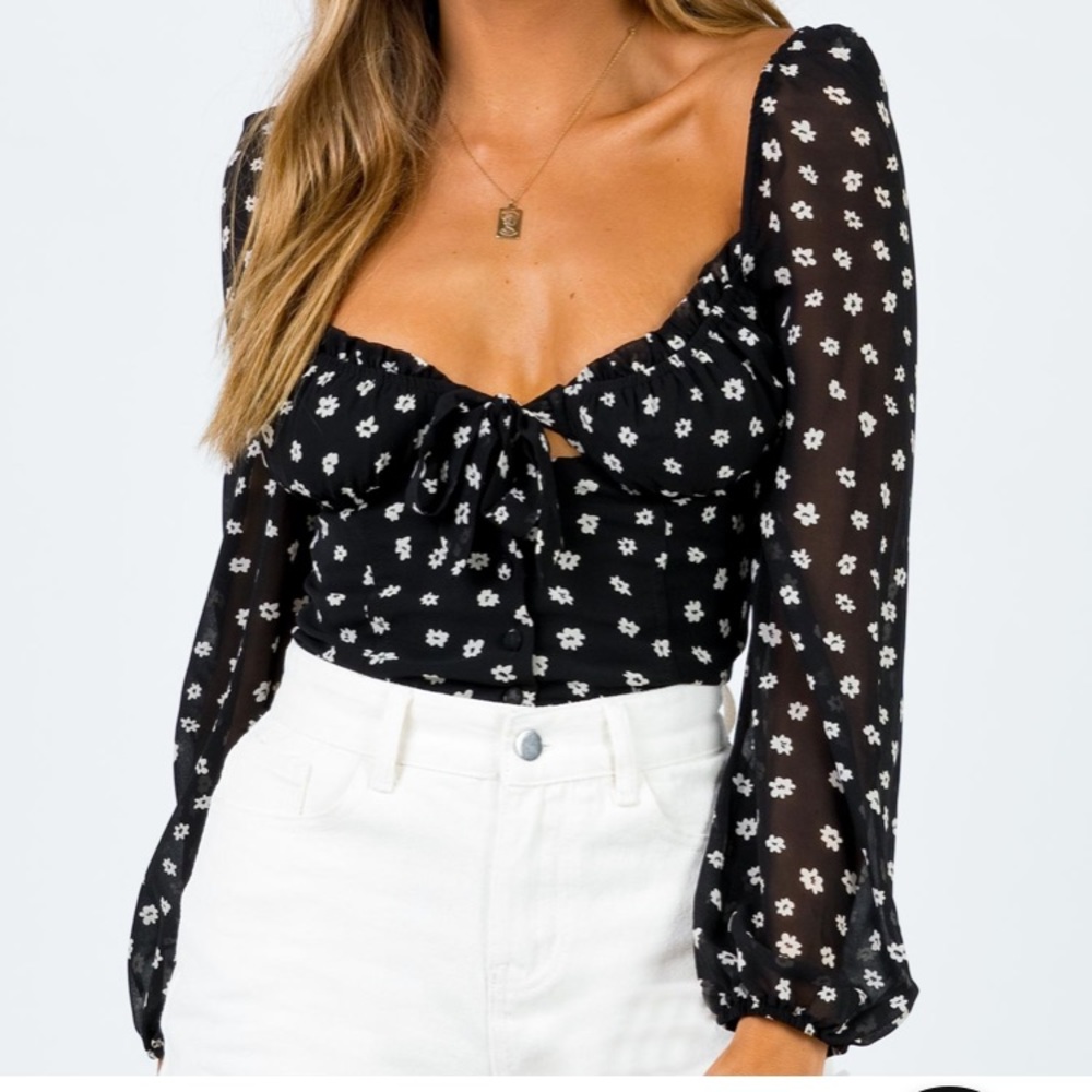 Princess Polly Camina Top Black